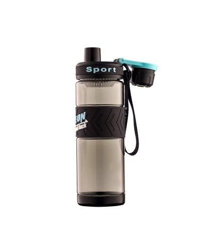 Пляшечка для води «SPORT» 550 мл чорна, ТМ Zibi