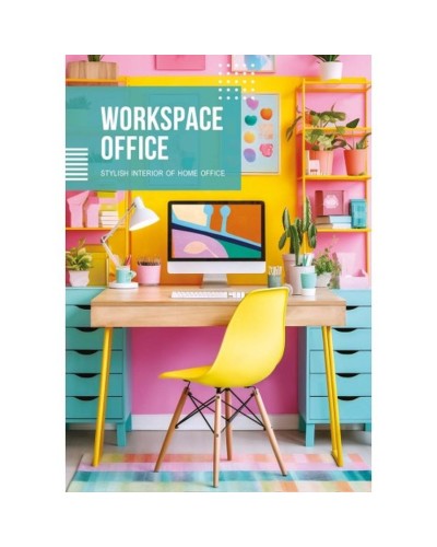 Блокнот «Office» А6 на 32 аркуші у клітинку на скобі з м'якою обкладинкою, в асортименті, ТМ Рюкзачок