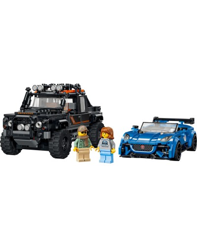 Конструктор «Jaguar Project 7 та Land Rover Defender» на 740 деталей, у коробці 35х9х19 см, ТМ Lego