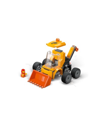 Конструктор «Будівельний навантажувач» на 61 деталь, у коробці 12х8х9 см, ТМ Lego