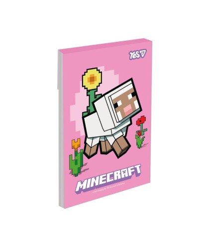 Блокнот «Minecraft.Spring» А7 на 48 аркушів у клітинку, в асотименті, ТМ Yes