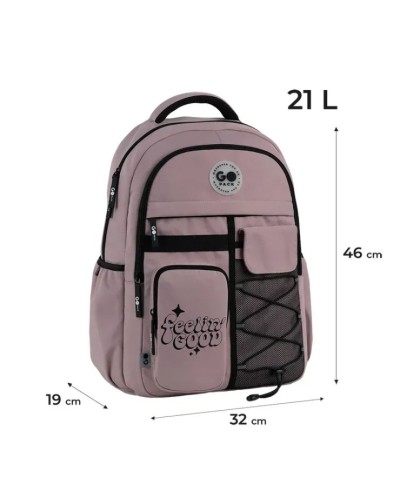 Рюкзак 46х32х19 см рожевий, 184, GoPack Education Teens