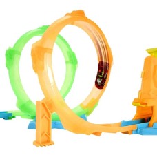 Ігровий набір «Неонова петля» з треком та машинкою, у коробці 31х26 см, Hot Wheels