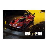 Альбом для малювання «Full mode» А4 на 20 аркушів 100 г/м2 на скобі з перфорацією, в асортименті, ТМ Yes