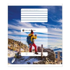 Зошит на 96 аркушів у лінію «Краще місце в світі», №0147, Пір'їнка