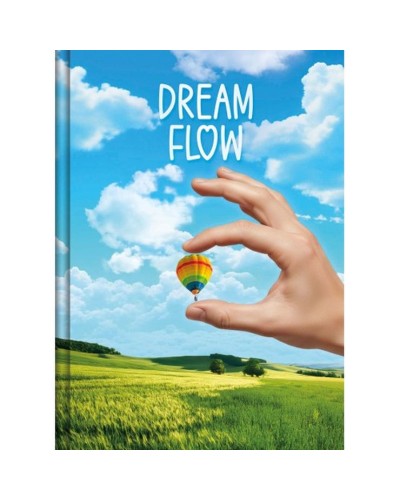 Блокнот «Dream Flow» А5 на 96 аркушів у клітинку з твердою ламінованою обкладинкою, в асортименті, ТМ Рюкзачок