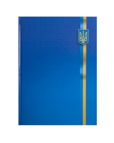 Канцелярська книга «Українська символіка» А4 на 96 аркушів у клітинку з твердою палітуркою та ламінованою обкладинкою, в асортименті, ТМ Buromax