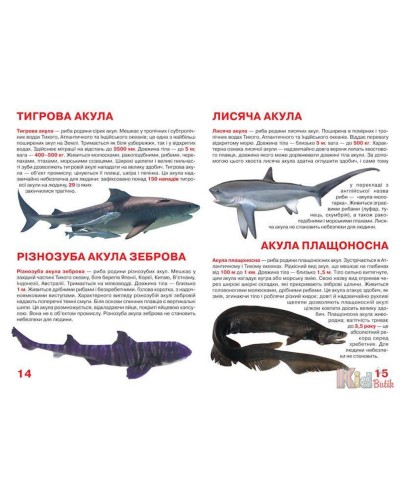 «Акули» на 16 сторінок м'якою обкладинкою 24х33 см, ТМ Кристал Бук