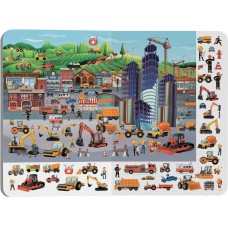 Книга-картонка «Великий виммельбух. Транспорт» на 14 сторінок з твердою обкладинкою 23х33 см, ТМ Кристал Бук