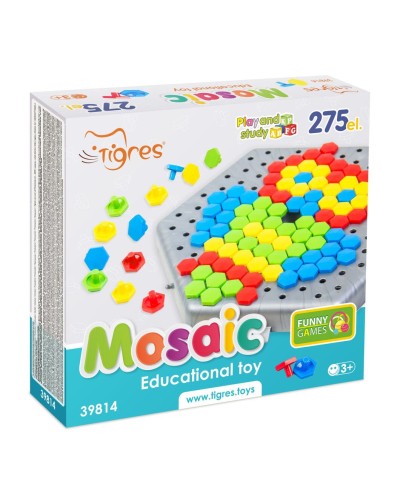 Мозаїка «Метелик» на 275 елементів, у коробці 18,5х20х4,5 см, ТМ Tигрес