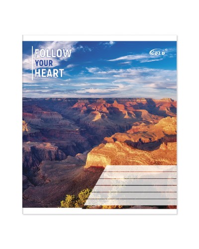 Зошит на 24 аркуші у клітинку «Нейтральний мікс №1», №3109, ТМ Gold Brisk