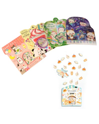 Наліпки 10х11 см, ПВХ, в асортименті