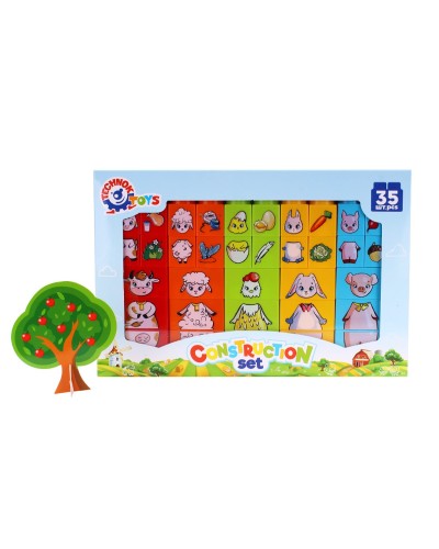 Конструктор з 35 деталей, у коробці 33х22х3,5 см, ТМ Технок