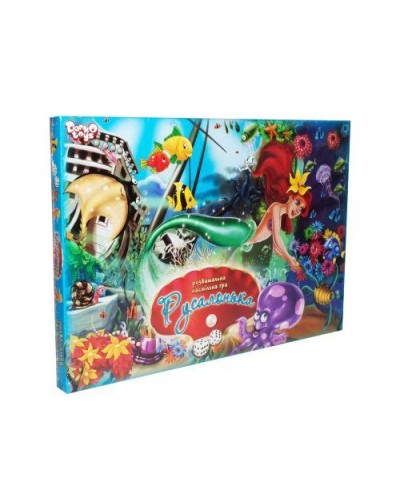 Гра настільна «Русалочка», розважальна, у коробці 35х25х4 см, ТМ Данко Тойс