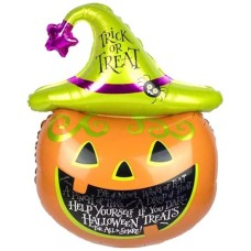Кульки фольговані «Гарбуз Хеллоуїн» 72х45 см, ТМ Leader
