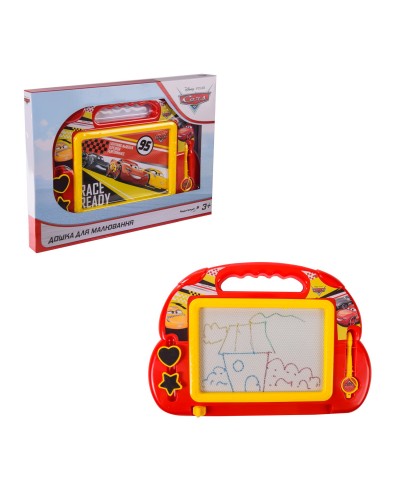 Дошка для малювання «Cars Disney», магнітна, кольорова, у коробці 38х3х28 см