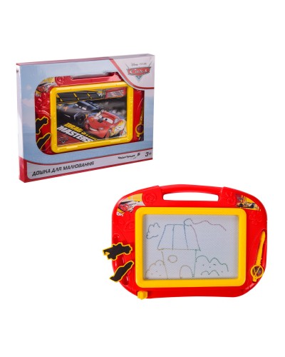Дошка для малювання «Cars Disney», магнітна, кольорова, у коробці 34,5х3х27 см