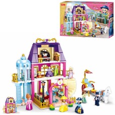 Конструктор SLUBAN «Салон краси», 526 деталей, карета, фігурки, у коробці 48х33х6,5 см