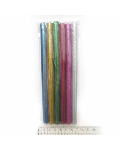 Клей-стрижні для клейового пістолету «MIX glitter» 18х1,1 см, 6 шт., TM J.Otten