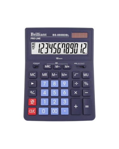 Калькулятор «Brilliant» 15,5х20,5 см, BS-8888DBL