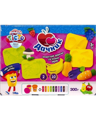 Набір тіста для ліплення «Master Do. Дачник» на 10 кольрів, у коробці 26х19х7,5 см, ТМ Данко Тойс