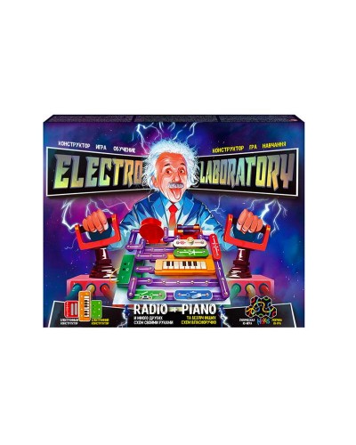 Конструктор електронний «Electro Laboratory. Radio+Piano» у коробці 40х30х5 см, ТМ Данко Тойс