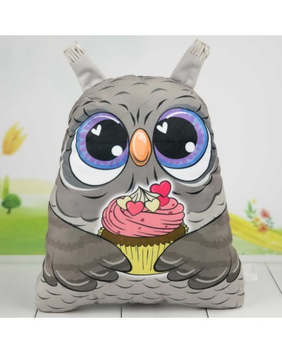 М`яка іграшка «Совушка Вітальна» 35х28 см, ПП Копиця