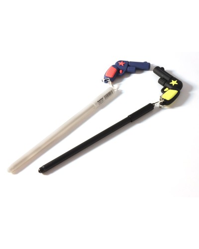 Ручка з брелком, гелева, синя, 0,38 мм, TM Leader