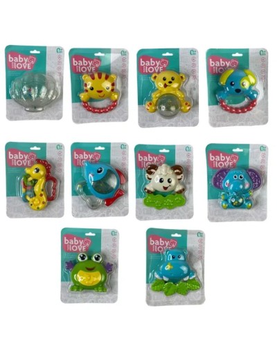 Брязкальце у ручку, в асортименті, на планшетці 19,5х14,5х4,5 см