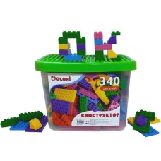 Конструктор на 340 деталей у пластиковому боксі, ТМ Долоні