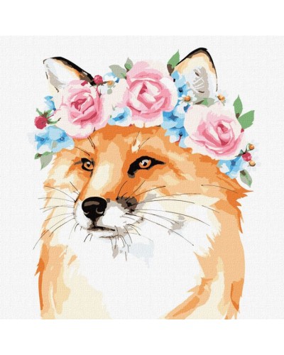 Набір для розпису по номерах «Чарівна лисиця», 30х30 см