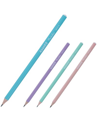 Олівець графітний «Pastelini» без гумки НВ, у тубусі 36 шт, ТМ Axent