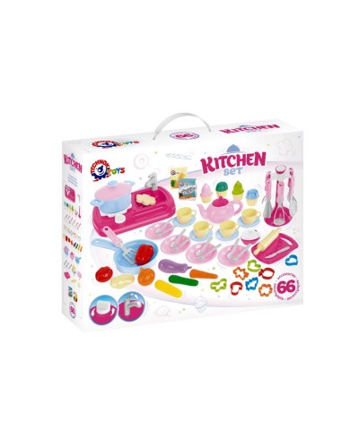 Набір «Кухня» з набором посуду з 66 елементів, у коробці 50х38х12 см, ТМ Технок