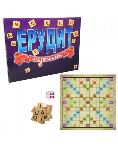 Гра настільна «Ерудит», коробка 38х29х4 см, ТМ Strateg