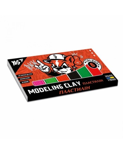 Пластилін «Scratch Dog», 6 кольорів 120 г, ТМ YES
