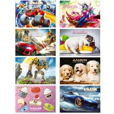 Альбом А4 на 20 аркушів 120 гр/м2 з перфорацією на скобі, TM Fresh