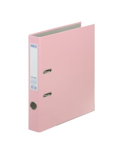 Папка-реєстратор «ETALON PASTEL» А4 одностороння збірна 50 мм, рожева, ТМ Buromax