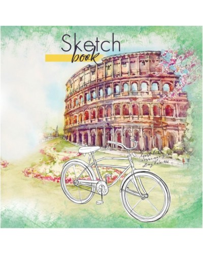 Скетчбук 20,5х20,5 см на 40 аркушів 100 г/м2 на спіралі, в асортименті, ТМ Рюкзачок