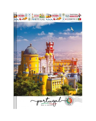 Блокнот «Міста» А6 на 48 аркушів у клітинку з твердою ламінованою обкладинкою, в асортименті, ТМ Рюкзачок