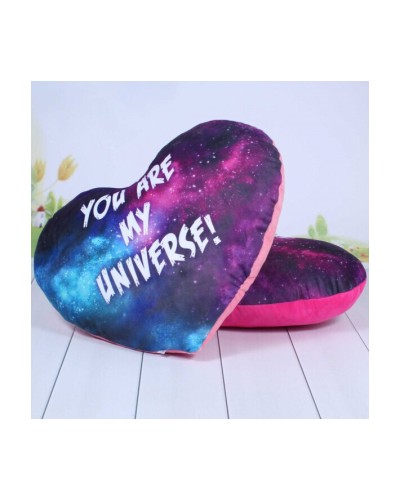 Подушка «Серце Космос» 29х30х10 см, ПП Копиця