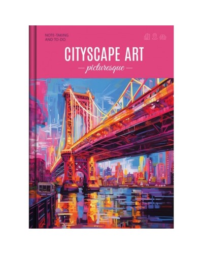 Блокнот «Міста» А6 на 48 аркушів у клітинку з тверда палітуркою та ламіною обкладинкою, в асортименті, ТМ Рюкзачок