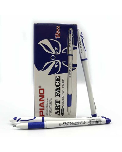 Ручка «Piano» гелева 0,5 мм синя з грипом, ТМ Piano