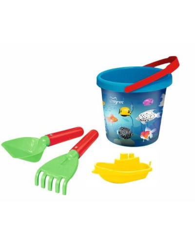 Набір для піску «Морський світ» з 4 елементів з термонаклейкою, ТМ Тигрес