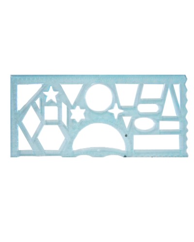 Лінійка «Шкільна», 20 см, трафарет