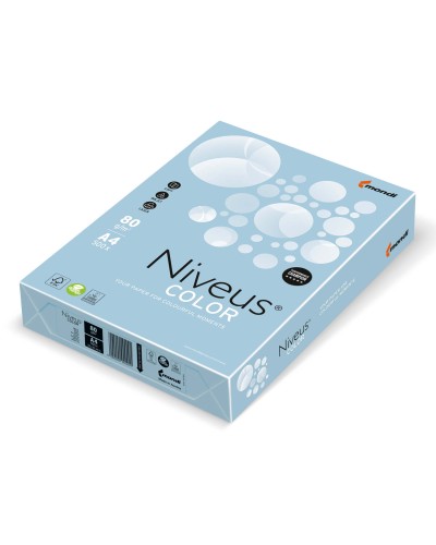 Папір кольоровий, А4, 500 аркушів, 80 г/м, хололодно-блакитний