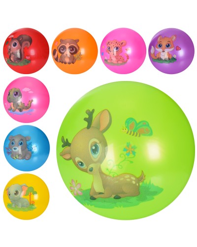 М'яч дитячий «Тварини» 22,5 см, 60 г, в асортименті