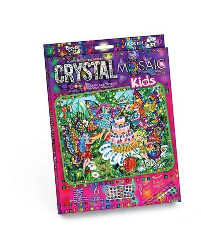 Набір з алмазною мозаїкою «CRYSTAL MOSAIC», в асортименті, у коробці 29х21х2 см, ТМ Данко Тойс