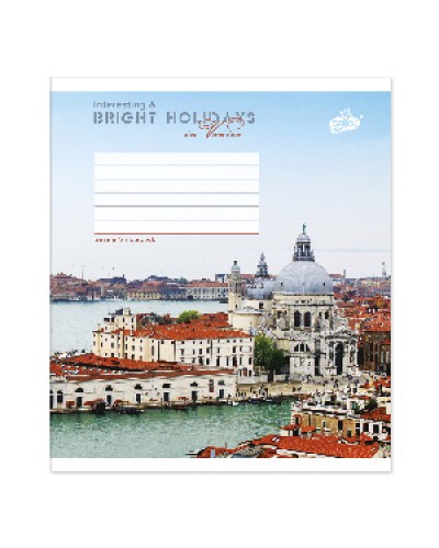 Зошит на 60 аркушів у лінію «Нейтральний мікс», №2235, ТМ Brisk