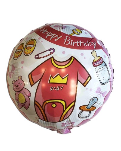 Кульки фольговані «It's a girl», таблетка, 46 см, ТМ Leader