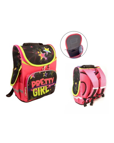 Ранець-короб «Pretty girl», ортопедичний, 34х26х15 см, ТМ Space